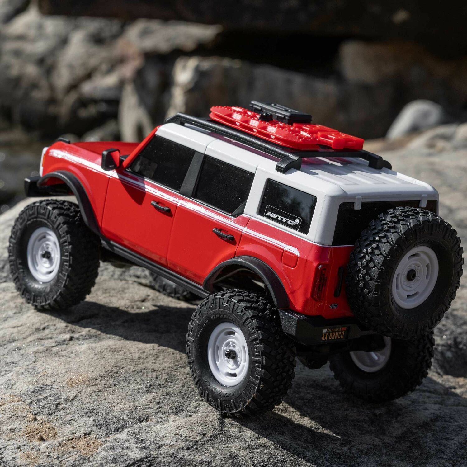 1/24 SCX24 Ford Bronco Heritage Edition 4X4 RTR Brushed Rock Crawler (Battery & Charger Included), Red
