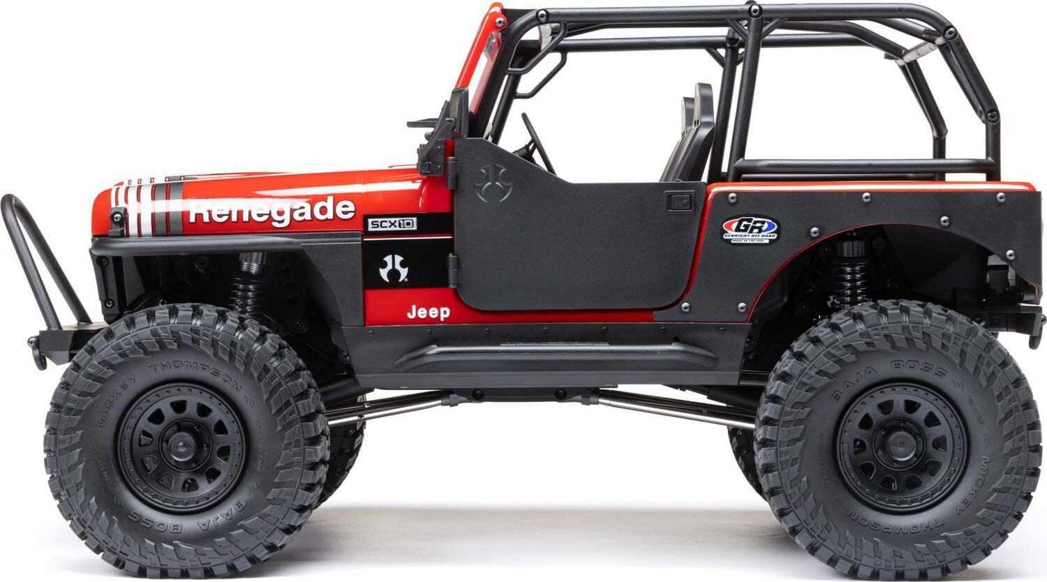 1/10 SCX10 III Jeep CJ-7 4WD Brushed RTR, Red