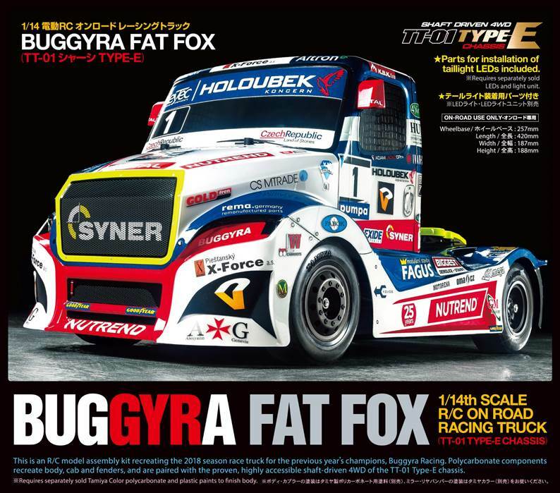 Buggyra Fat Fox On Road Racing Truck Kit, TT-01 Type E