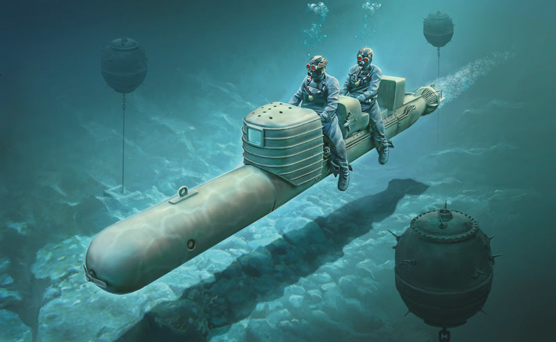 1/35 SLC Maiale Italian Attack Submarine w/2 Crew - ITA-5621