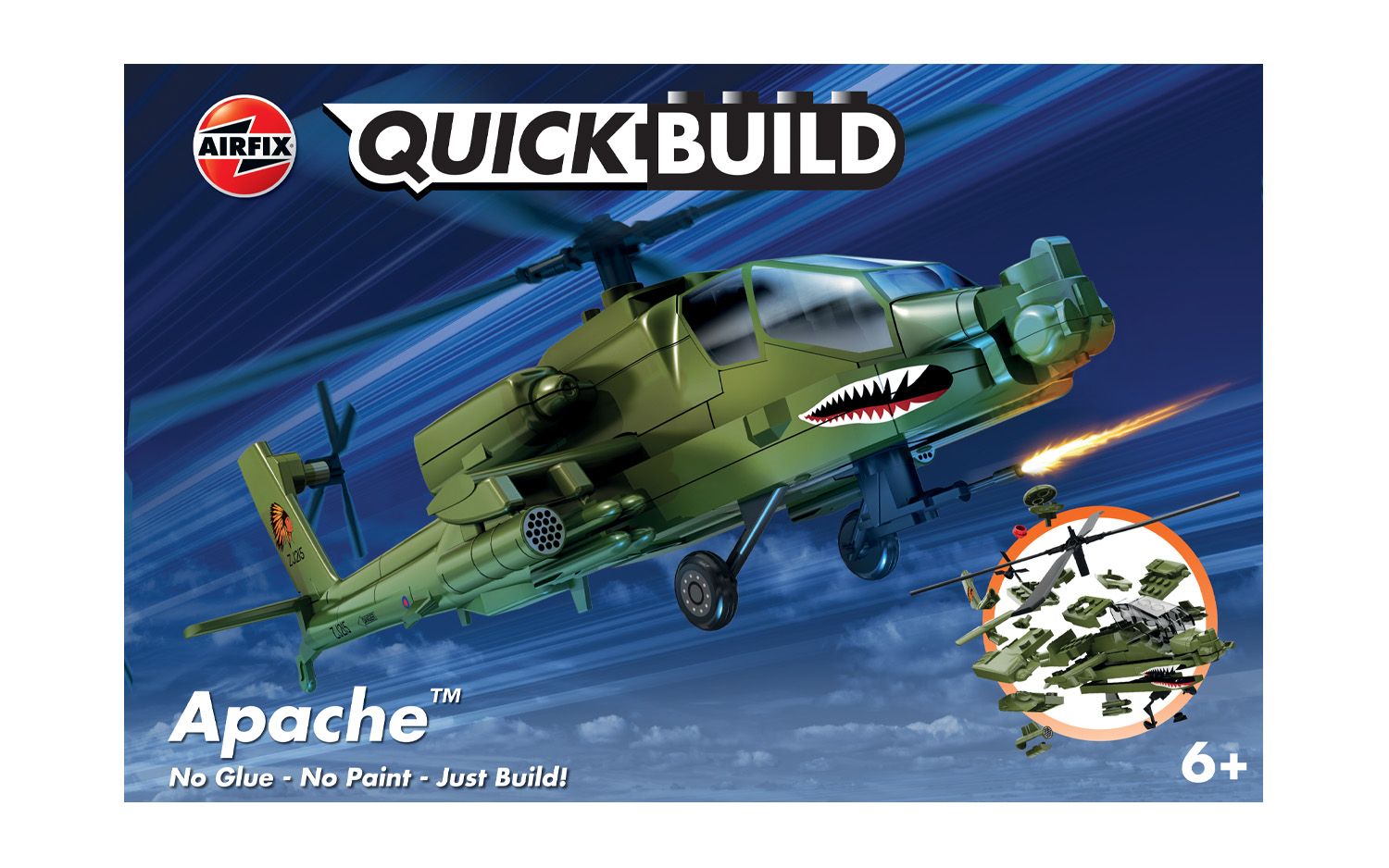 Quick Build Apache Helicopter (Snap) - ARX-J6004