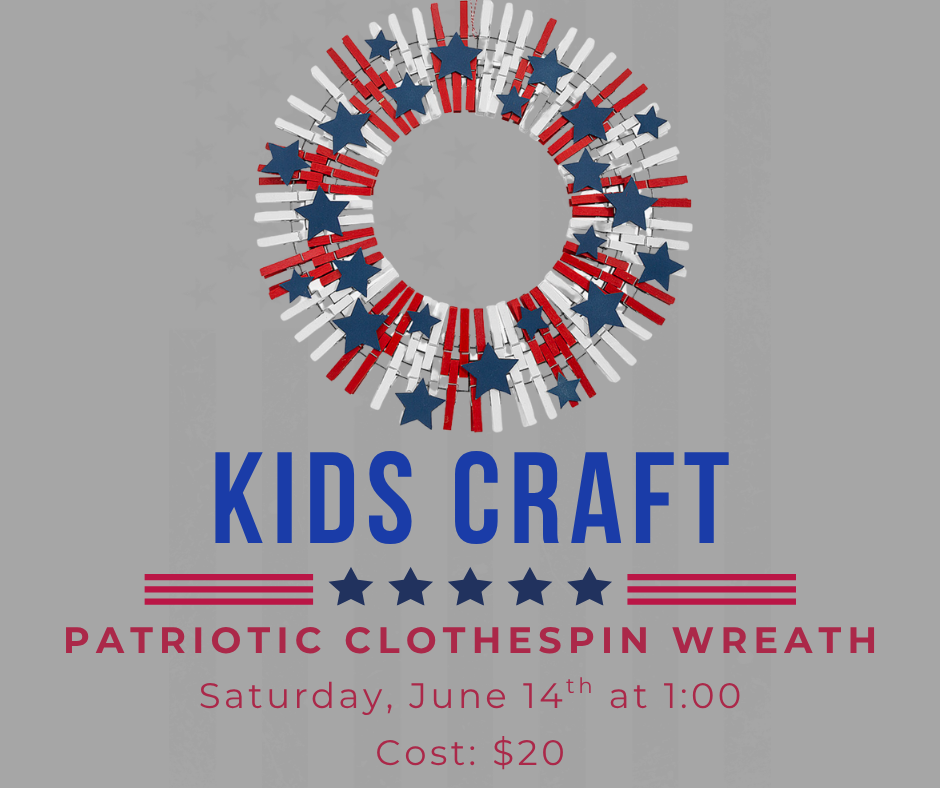 Kids Craft: Patriotic Clothespin Wreath