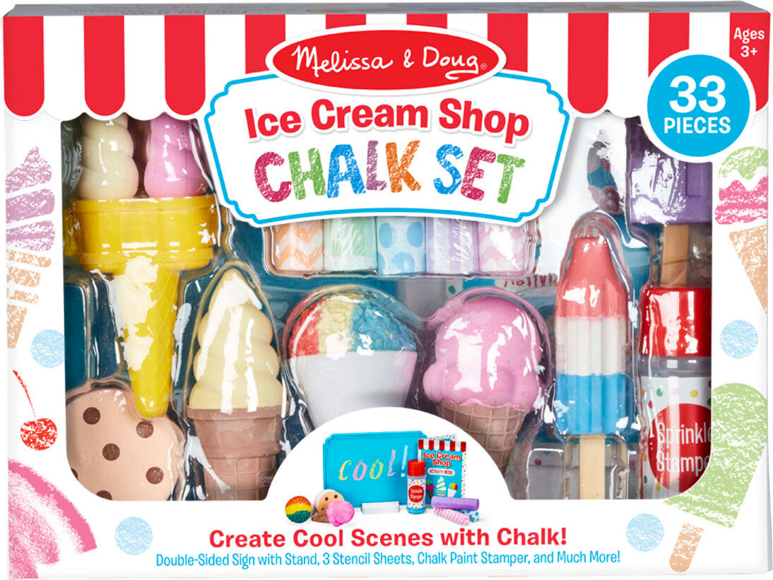 Ice Cream Shop Chalk Play Set