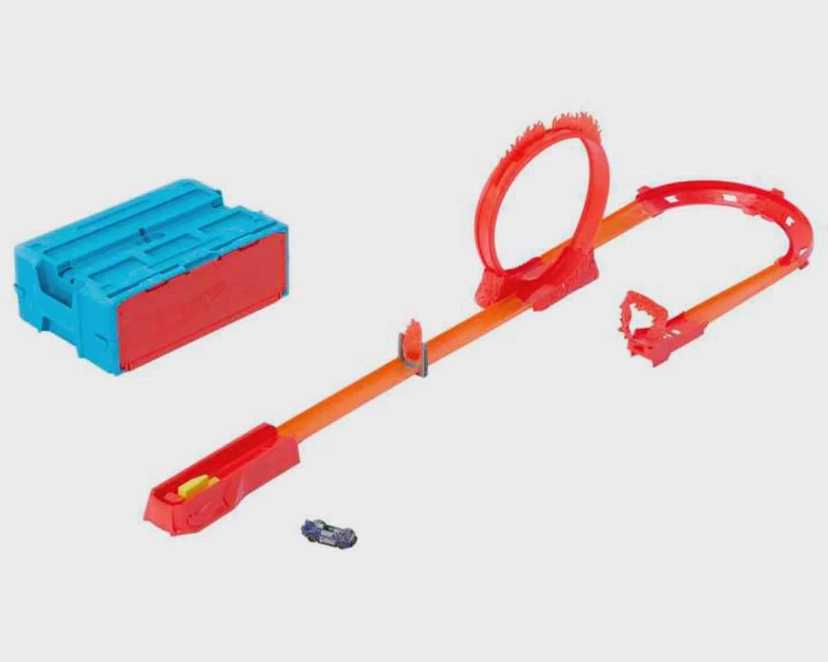 MTTHMC04 Mattel Hot Wheels Fire-Themed Track Set w/Hot Wheel Car