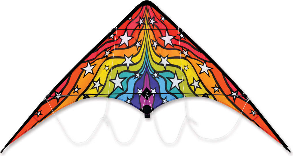 Zoomer 2.0 Sport Kite - Rainbow Stars