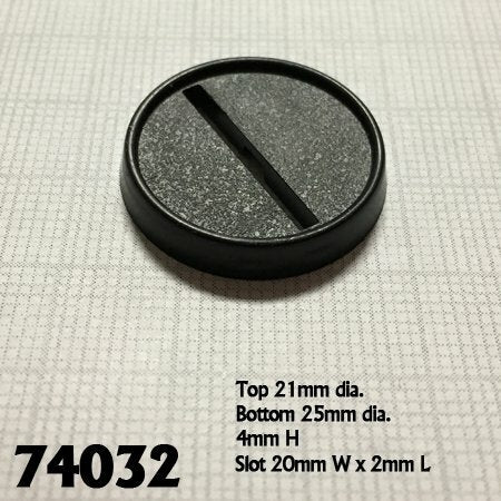 1 Round Plastic Gaming Base (20)"