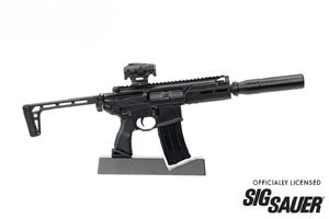 GOAMCX-BLACK 1/3 Scale Die Cast SIG MCX Model Rifle, Black