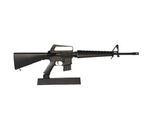 GOA16-BLACK 1/3 Scale Die Cast M16A1 Vietnam Rifle Model, Black
