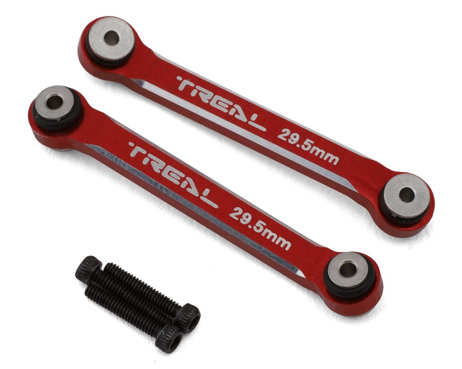 X003AJACAR Treal Hobby Axial SCX24 Aluminum 4-Link Conversion (Red) (2) (29.5mm) (Deadbolt/Betty)