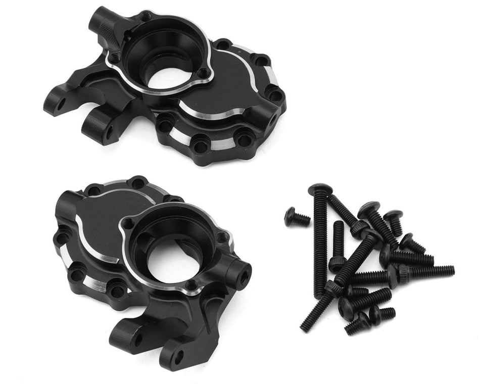 X0023GXI3L Treal Aluminum 7075 Inner Front Portal Drive Housing for Traxxas TRX-4 (2) pcs Color: Black