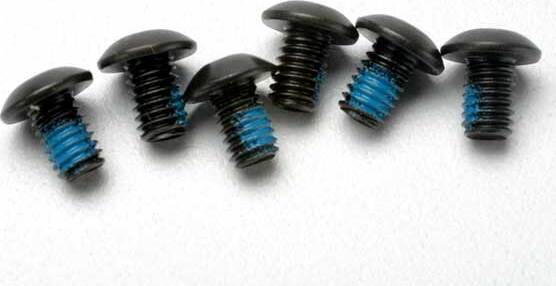 Screws, 4x6mm button-head machine (hex drive) (with threadlock) (6)