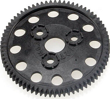 Spur gear, 72-tooth (0.8 metric pitch, compatible with 32-pitch)