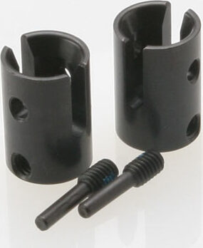 Drive cups, inner (2) Revo (steel constant-velocity driveshafts)/screw pin, M4/15 (2) (for use only with 5333R adjustable wheelbase rear suspension arms)