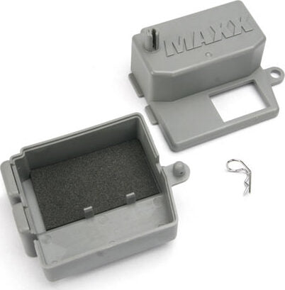 Box, receiver (upper and lower halves)/ clip (1)/ foam pad
