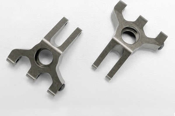 Carriers, stub axle, (rear) 6061-T6 aluminum (titanium-anodized)