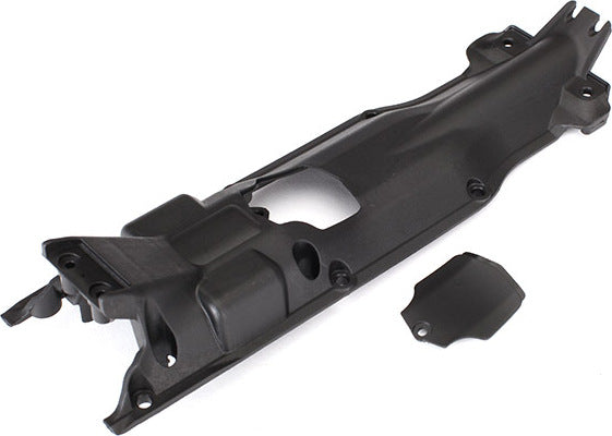 Skidplate, transmission, nylon (black)/ cover