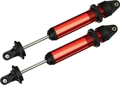 Shocks, GTX, aluminum (red-anodized) (fully assembled w/o springs) (2)