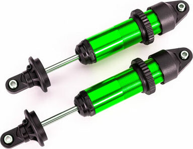 Shocks, Gtx, Medium (Aluminum, Green-Anodized) (Fully Assembled W/O Springs) (2)