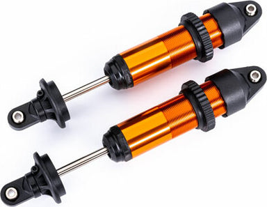 Shocks, Gtx, Medium (Aluminum, Orange-Anodized) (Fully Assembled W/O Springs) (2)