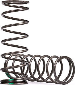 Springs, Shock, Medium (natural Finish) (GTX) (3.141 Rate, Green Stripe) (2)