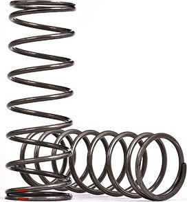 Springs, Shock, Medium (natural Finish) (GTX) (2.899 Rate, Orange Stripe) (2)
