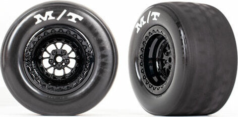Tires and Wheels, Assembled, Glued (Weld Gloss Black Wheels, Mickey Thompson® Et Drag® Slicks, Foam Inserts) (Rear) (2)