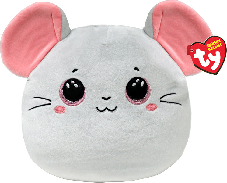 Catnip, Grey Mouse Squishy Beanie (large)
