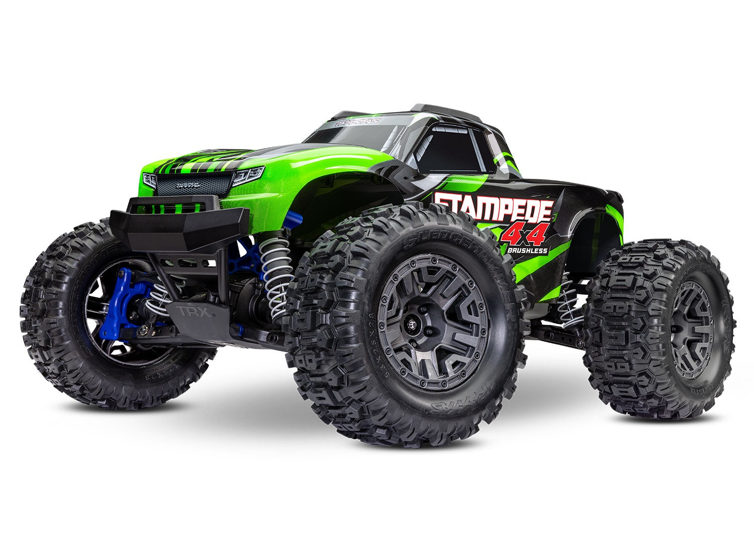67154-4-GRN STAMPEDE 4X4 BL-2S Brushless: 1/10 Scale 4WD Monster Truck