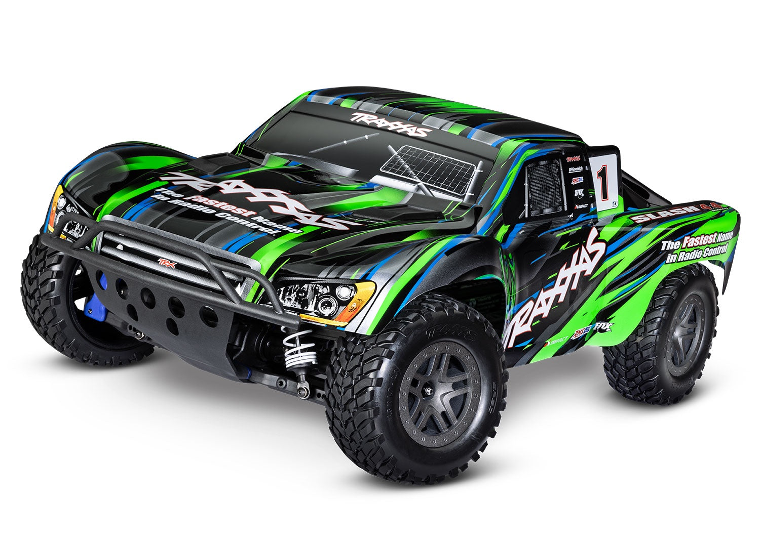 68154-4-GRN SLASH 4X4 BL-2S Brushless: 1/10 Scale 4WD Short Course Truck