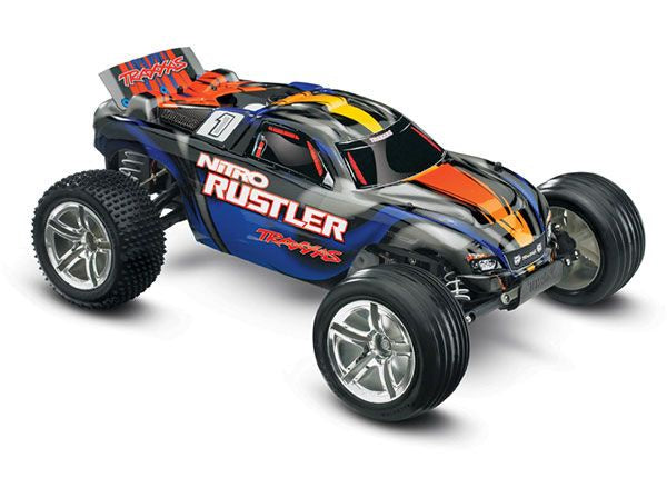 44096-3 - Nitro Rustler®: 1/10-Scale Nitro-Powered 2WD Stadium Truck BLUE
