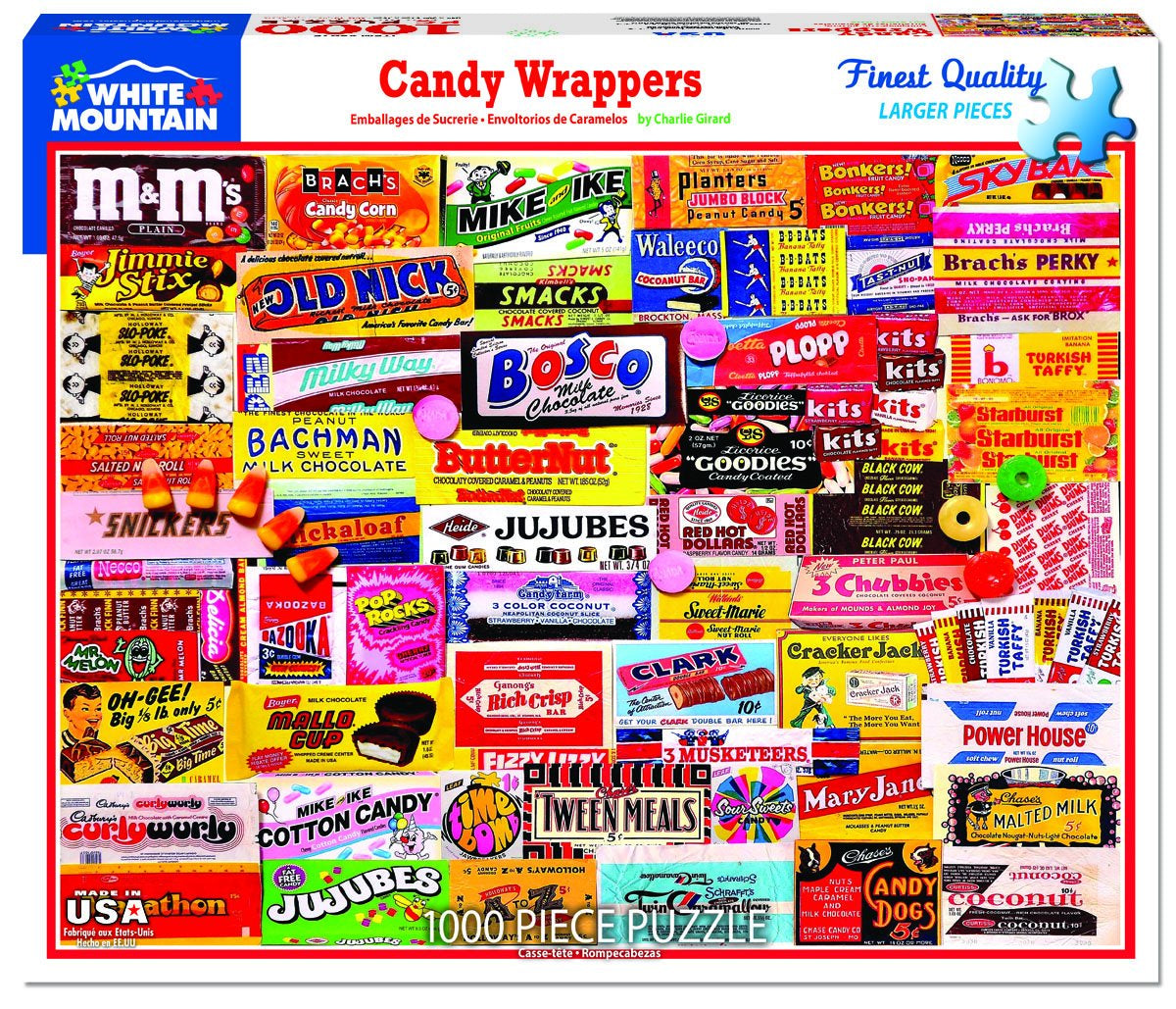 862	Candy Wrappers Collage Puzzle (1000pc)