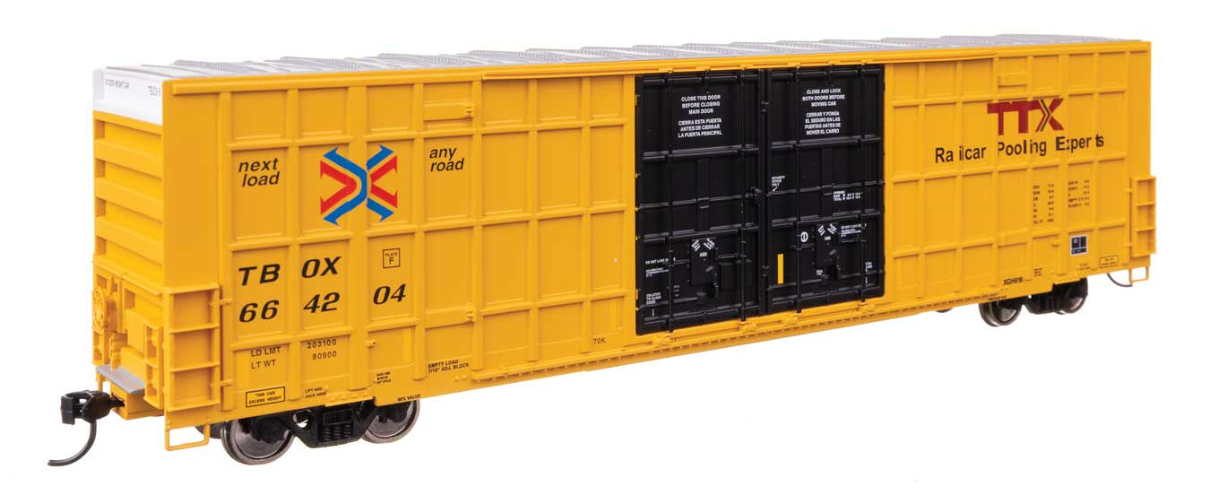 910-3115 60' High Cube Plate F Horizontal Post Boxcar - Ready to Run