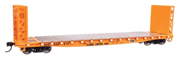 910-5931 53' GSC Bulkhead Flatcar - Ready to Run -- Illinois Central Gulf #920212