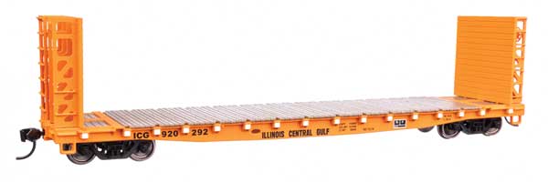 910-5933 53' GSC Bulkhead Flatcar - Ready to Run -- Illinois Central Gulf #920292