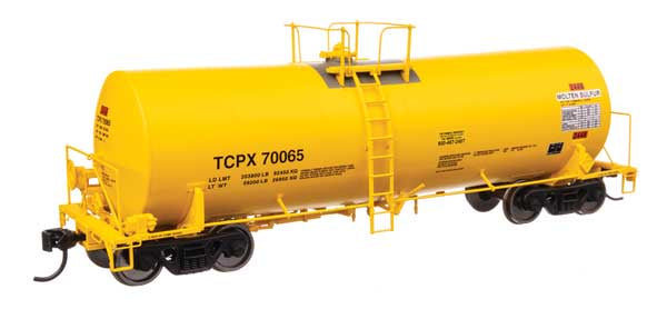 920-100067 40' Trinity 14,000-Gallon Molten Sulfur Tank Car - Ready to Run