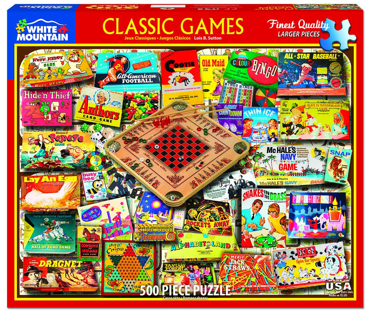Classic Games (1438pz) - 500 Piece Jigsaw Puzzle