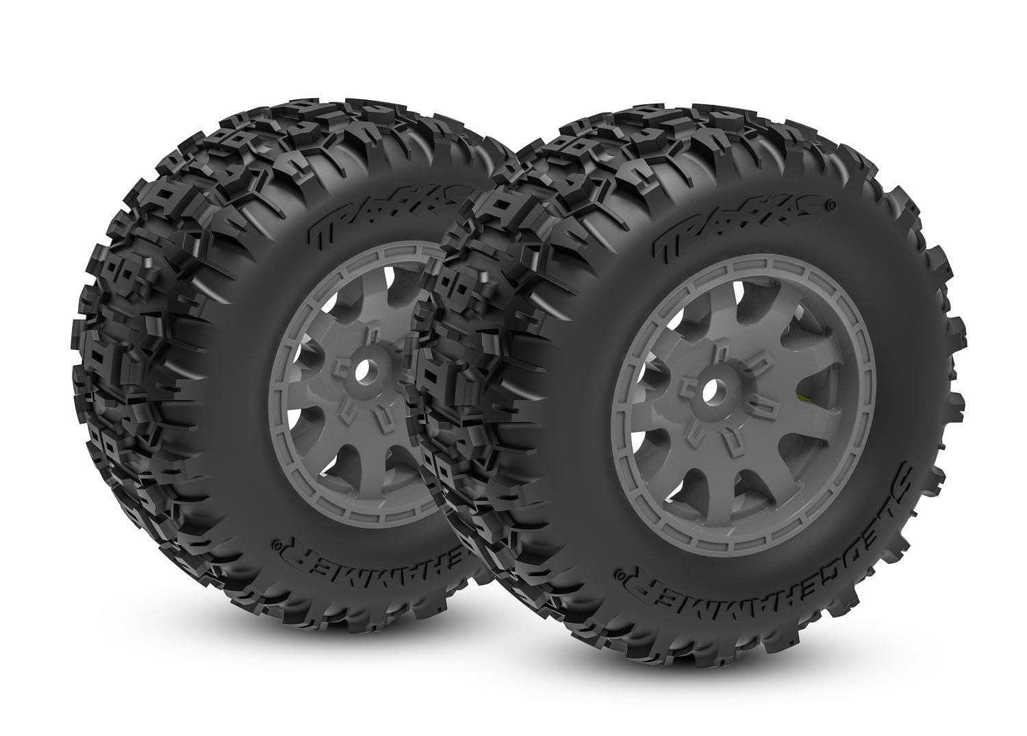 10770-GRAY	 T&W BLK WHL SLEDGEHMMR TIRES (2)