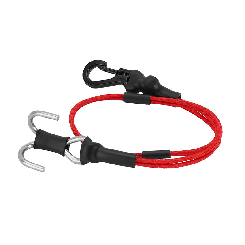 INA-95RD 270mm Elastic Strap Rescue Rope With Hooks For 1/18 1/24 RC Crawlers - Red