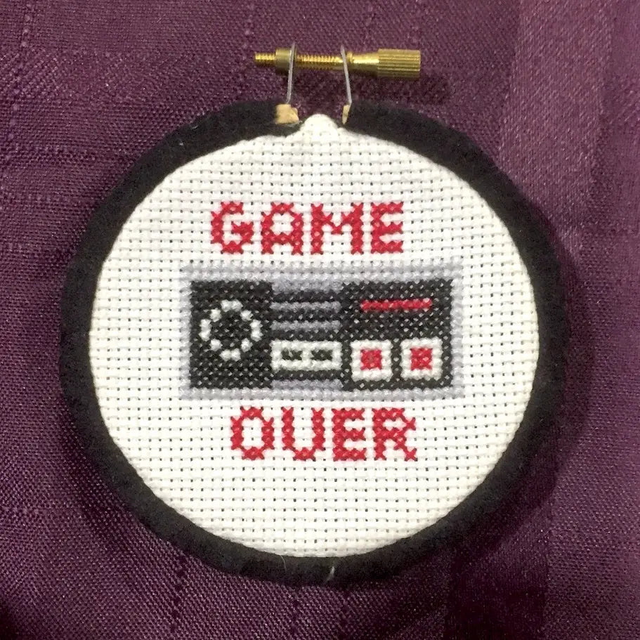 Game Over Cross Stitch Kit