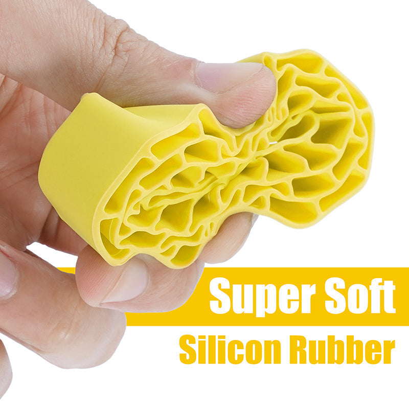 INJORA 4pcs Silicone Rubber Inserts For 62-64mm*24mm 1.0" Tires - Yellow-Super Soft
