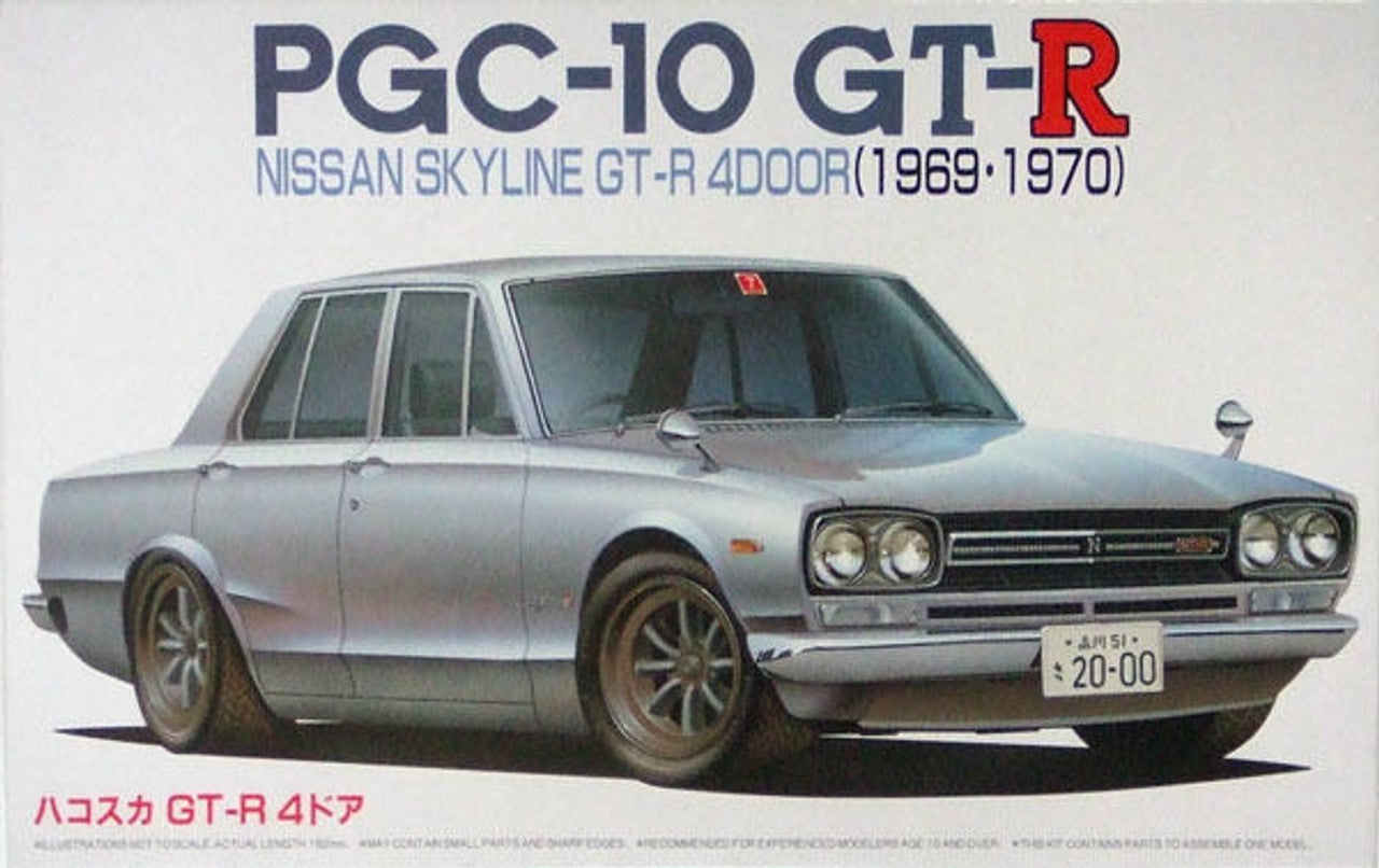 Fujimi Inch Up 1/24 Skyline 2000GT-R (PGC10) 4-Door 1969 Plastic Model