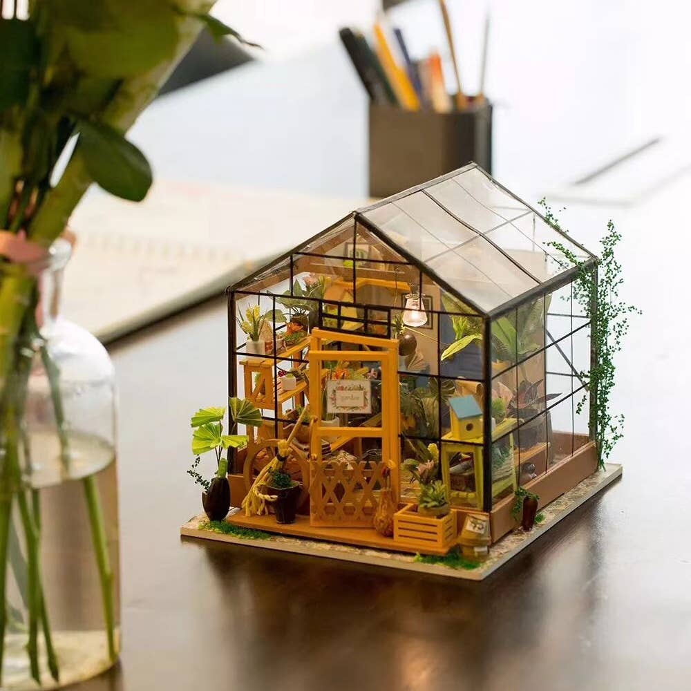 DIY Miniature House Kit: Cathy's Flower House