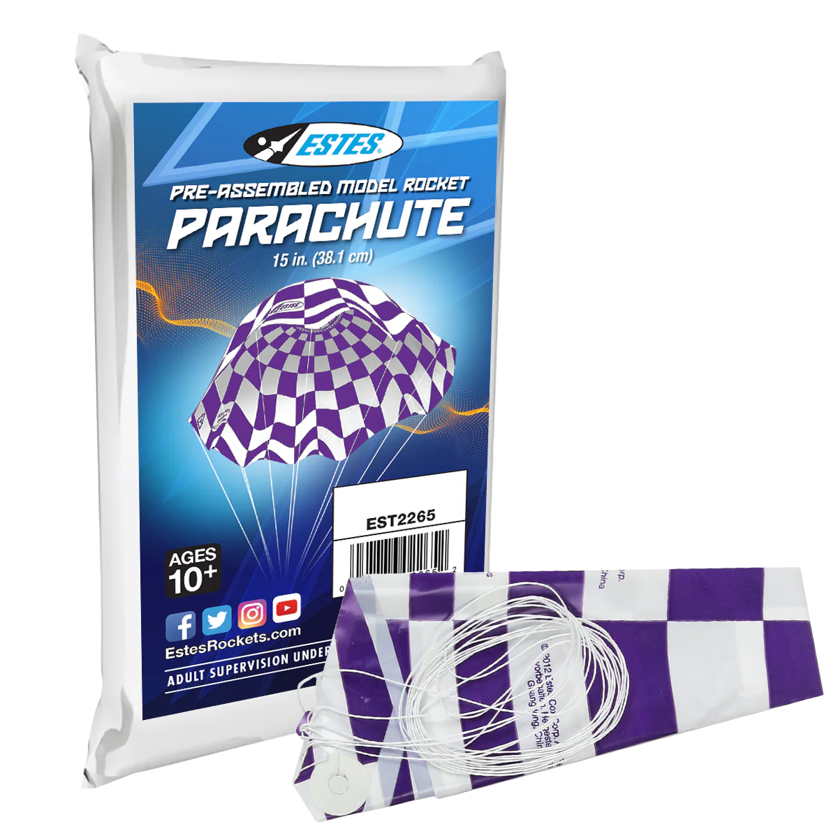 2265 15 Inch Printed Parachute