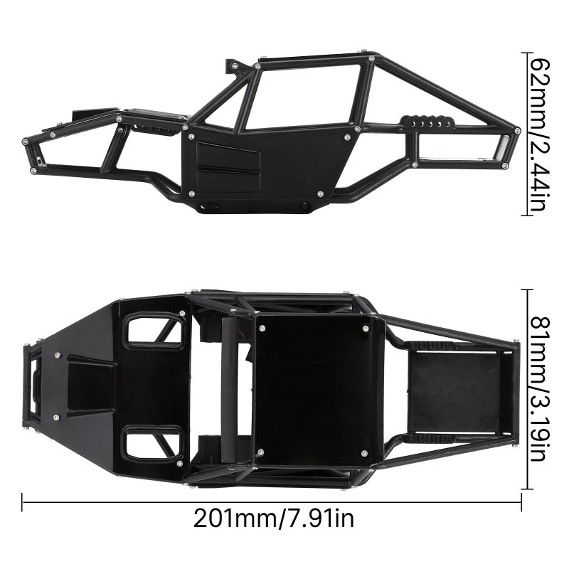 INJORA Rock Tarantula Nylon Buggy Body Chassis Kit for 1/18 TRX4M