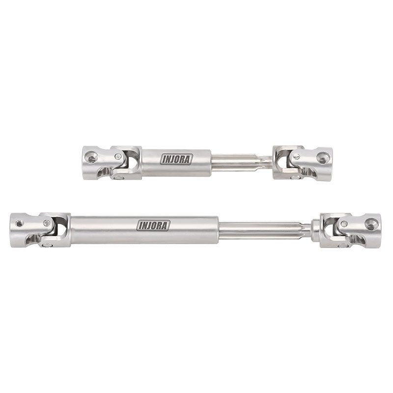 INJORA Stainless Steel Drive Shafts for 1/18 RC Crawler TRX4M High Trail K10 F150 (4M-72)