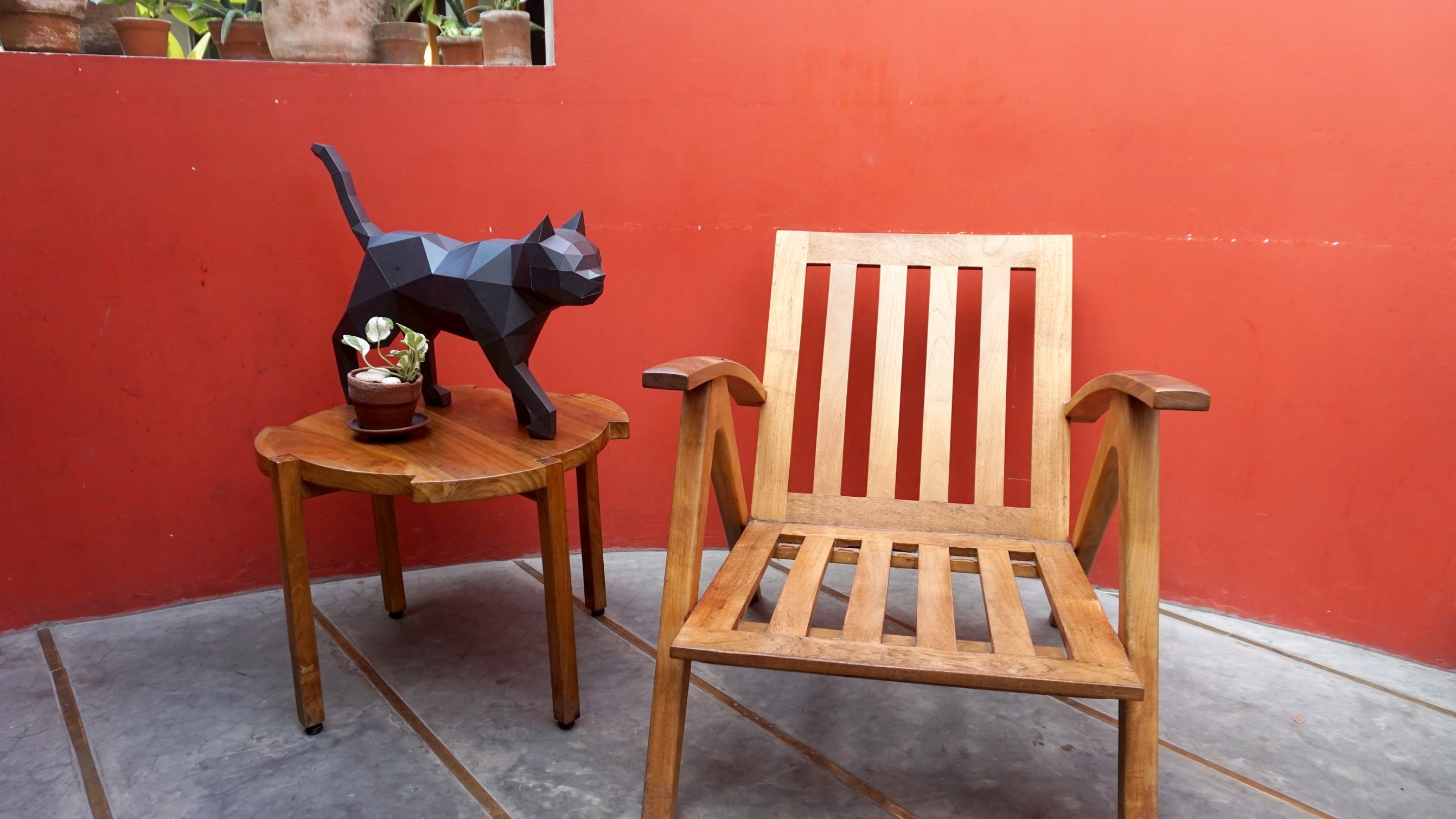 CATTBL 3D Paper Art Black Cat Origami Model