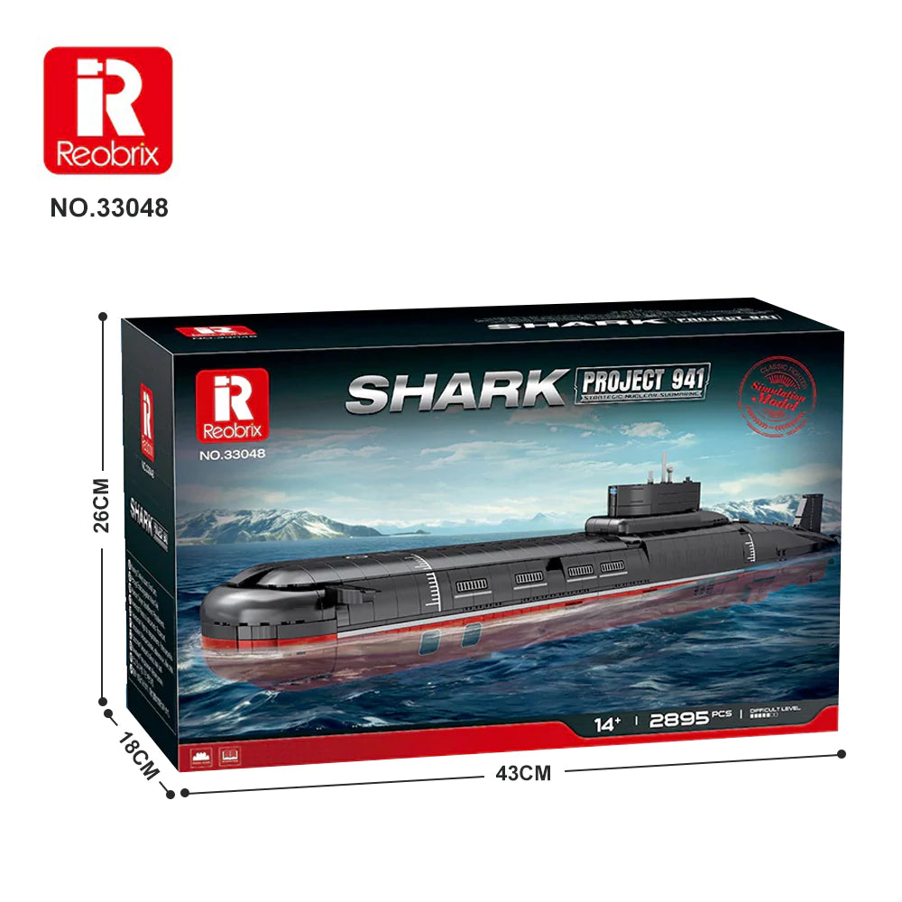 1/250 Shark: Project 941 Submarine (2895 PCS)
