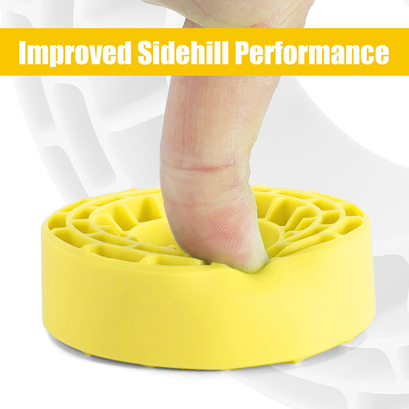 INJORA 4pcs Silicone Rubber Inserts For 62-64mm*24mm 1.0" Tires - Yellow-Super Soft