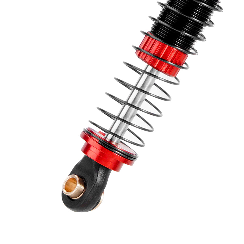 INJORA 53mm Threaded Oil Shocks for 1/18 Redcat Ascent18 - 4pcs red