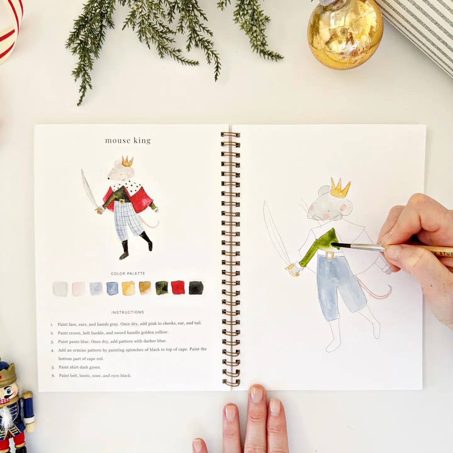 WW-NUTCRACKER Nutcracker Watercolor Workbook